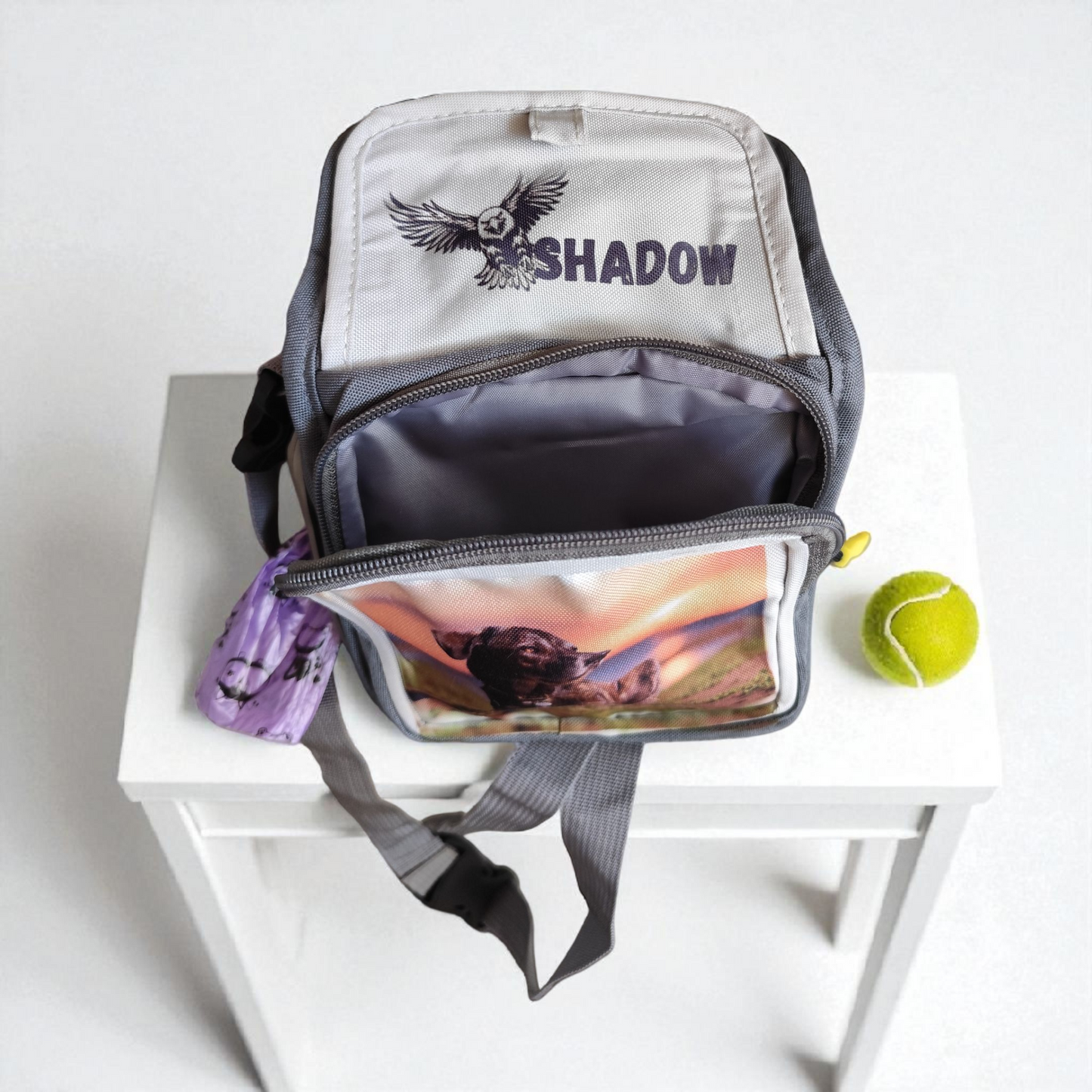 Sac de balade pour chien personnalisable