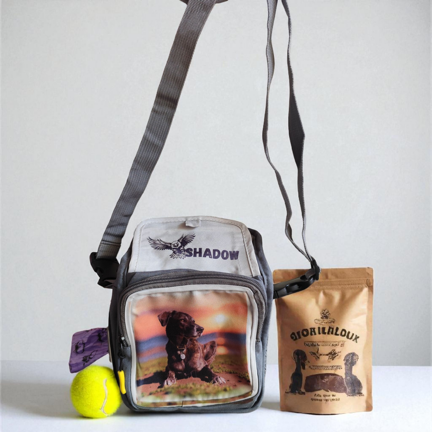 Sac de balade pour chien personnalisable
