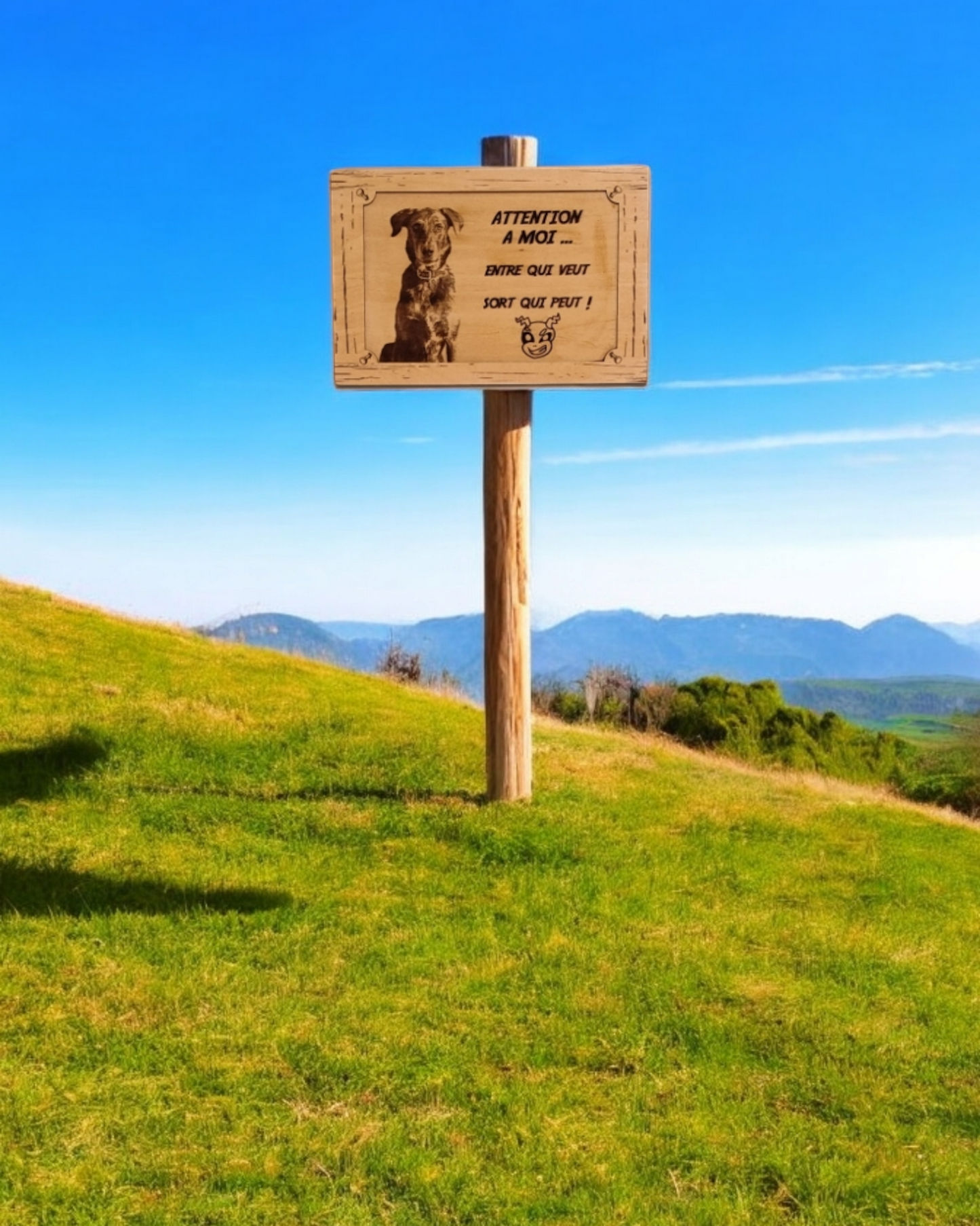 Pancarte de garde personnalisée
