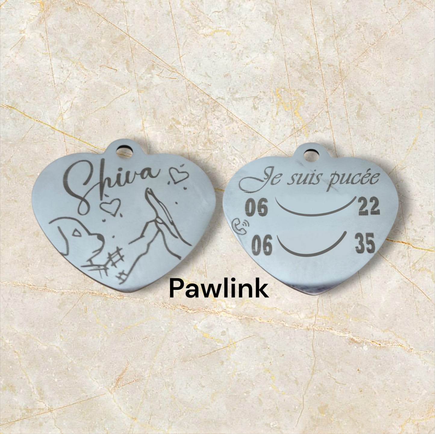 médaille en forme de coeur