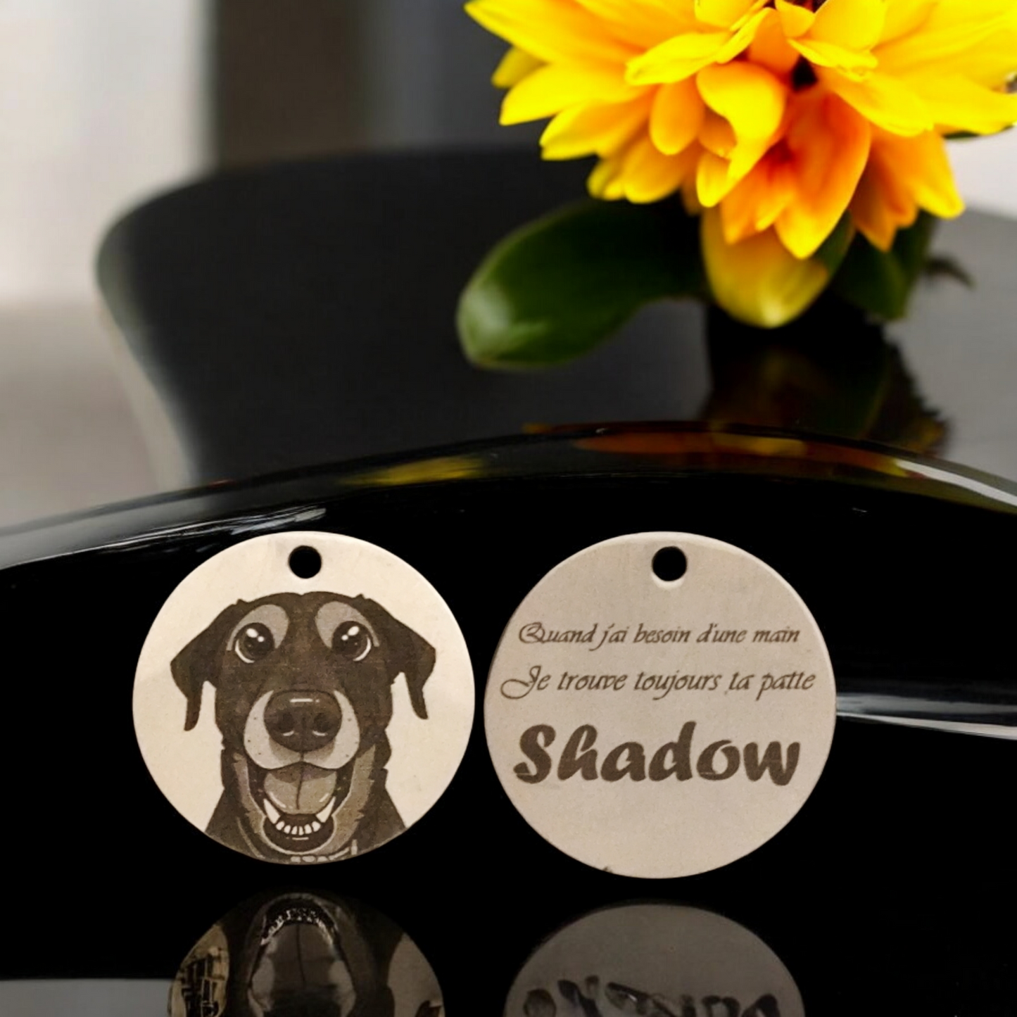 Porte clef personnalisé en acier inoxydable