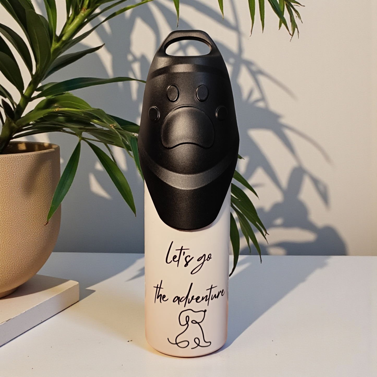 Gourde pour chien personnalisée 750 ml en acier inoxydable – Photo de votre chien