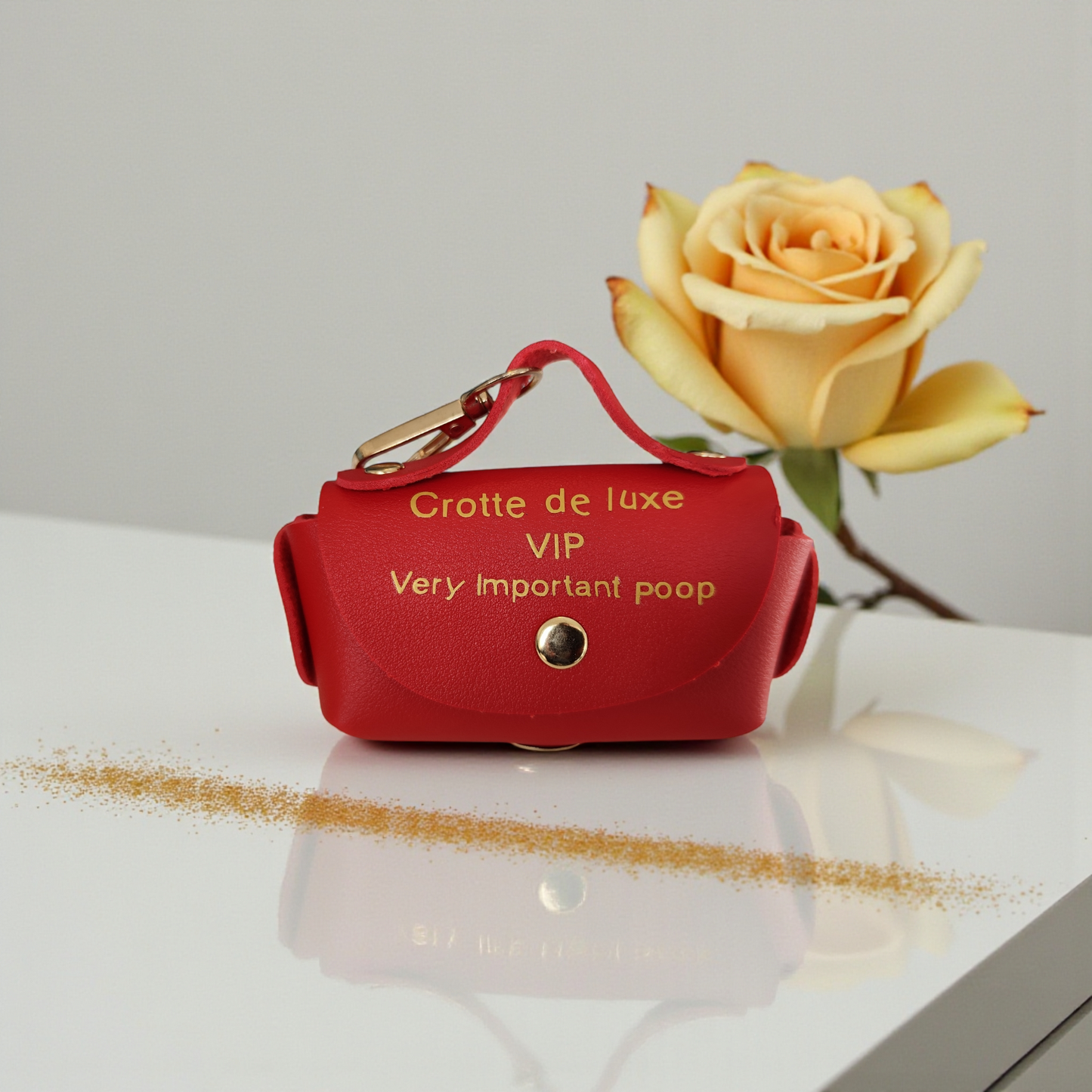 Crotty Bag – Sac à crottes personnalisable pour chien | Pochette humour “VIP Very Important Poop”