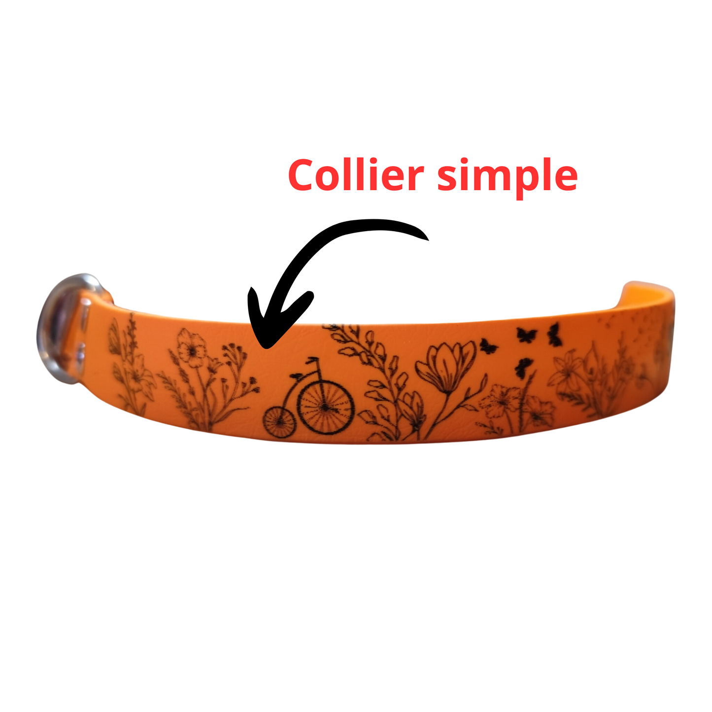 Collier Nomade – Biothane personnalisé pour chien