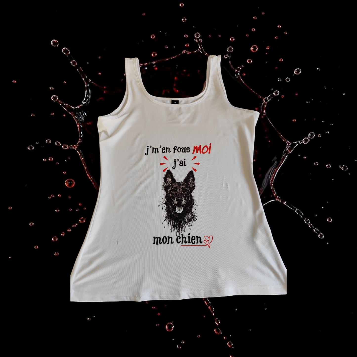 Débardeur fun avec design animal et phrase personnalisée