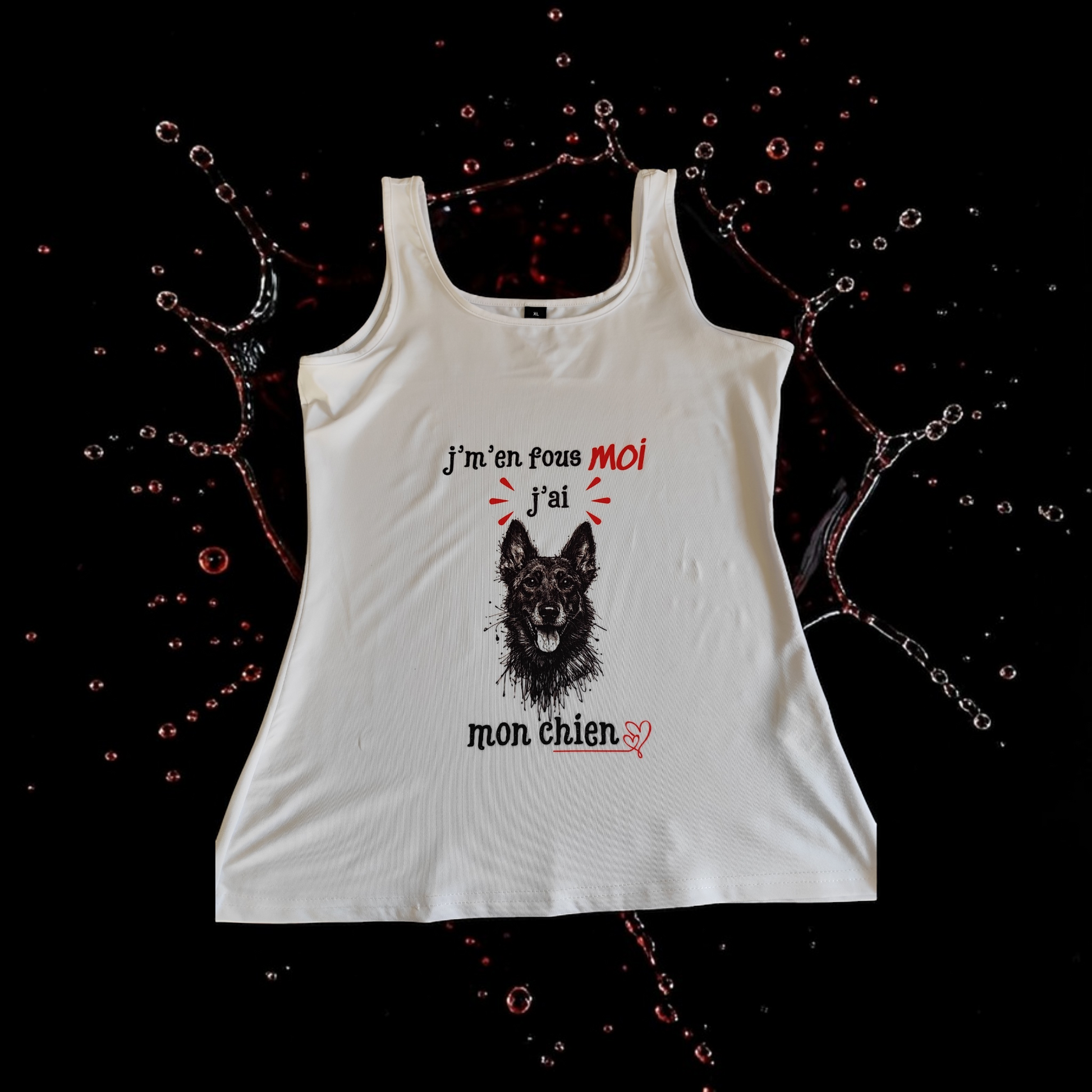 Débardeur fun avec design animal et phrase personnalisée
