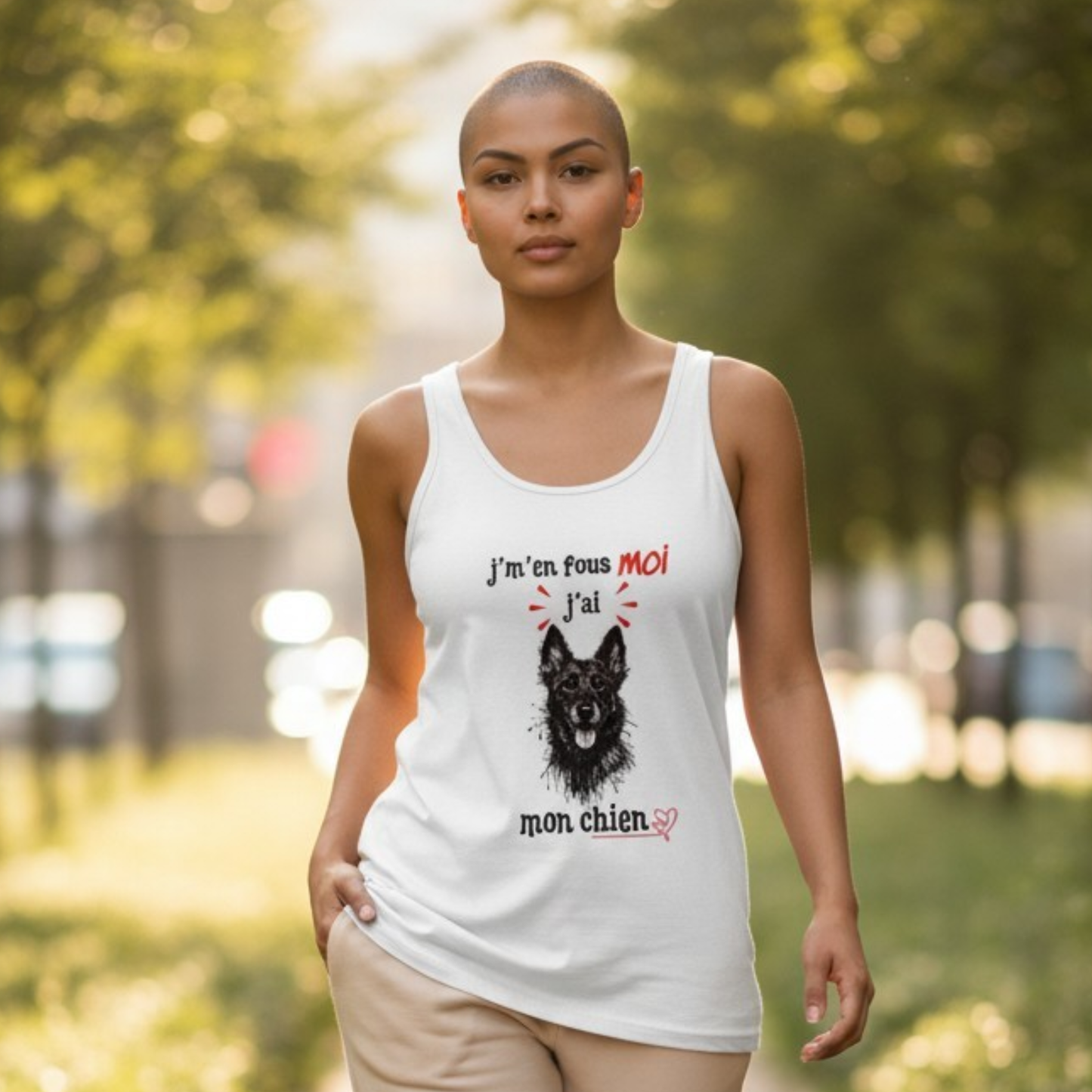 Débardeur sur mesure avec design personnalisé d’animal