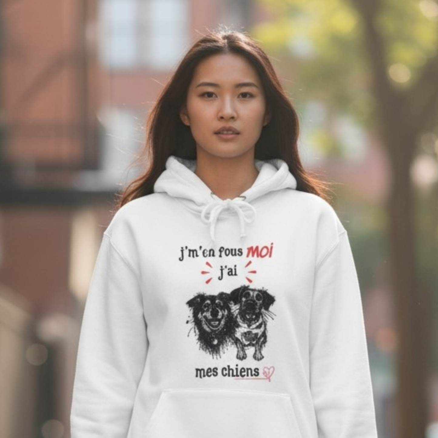 Sweat personnalisé avec photo de chien et design unique sur mesure
