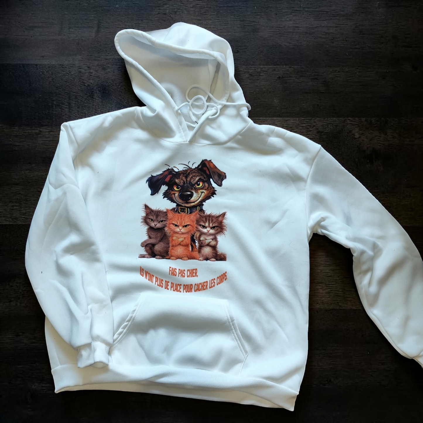Sweat personnalisé avec photo de chien imprimée dans un design unique
