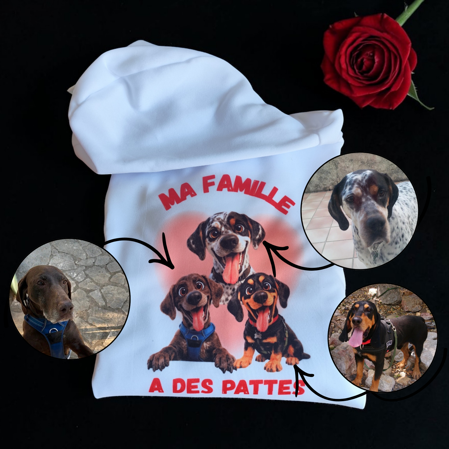 Sweat pour amoureux des animaux avec design personnalisé