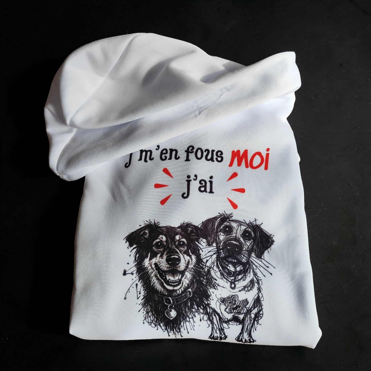Sweat pour propriétaire de chien avec impression personnalisée