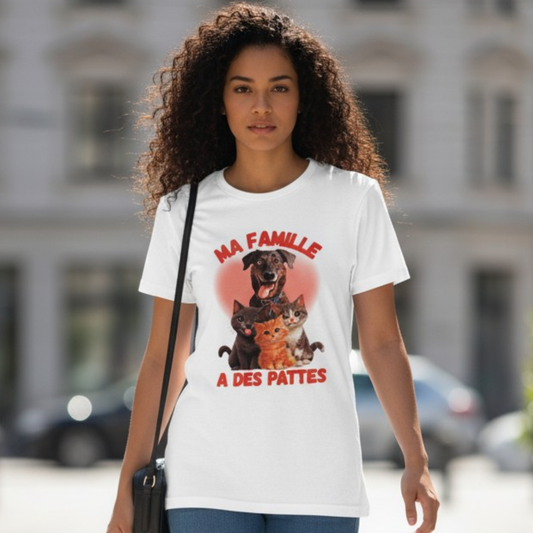 T-shirt personnalisé avec illustration d’animal de compagnie