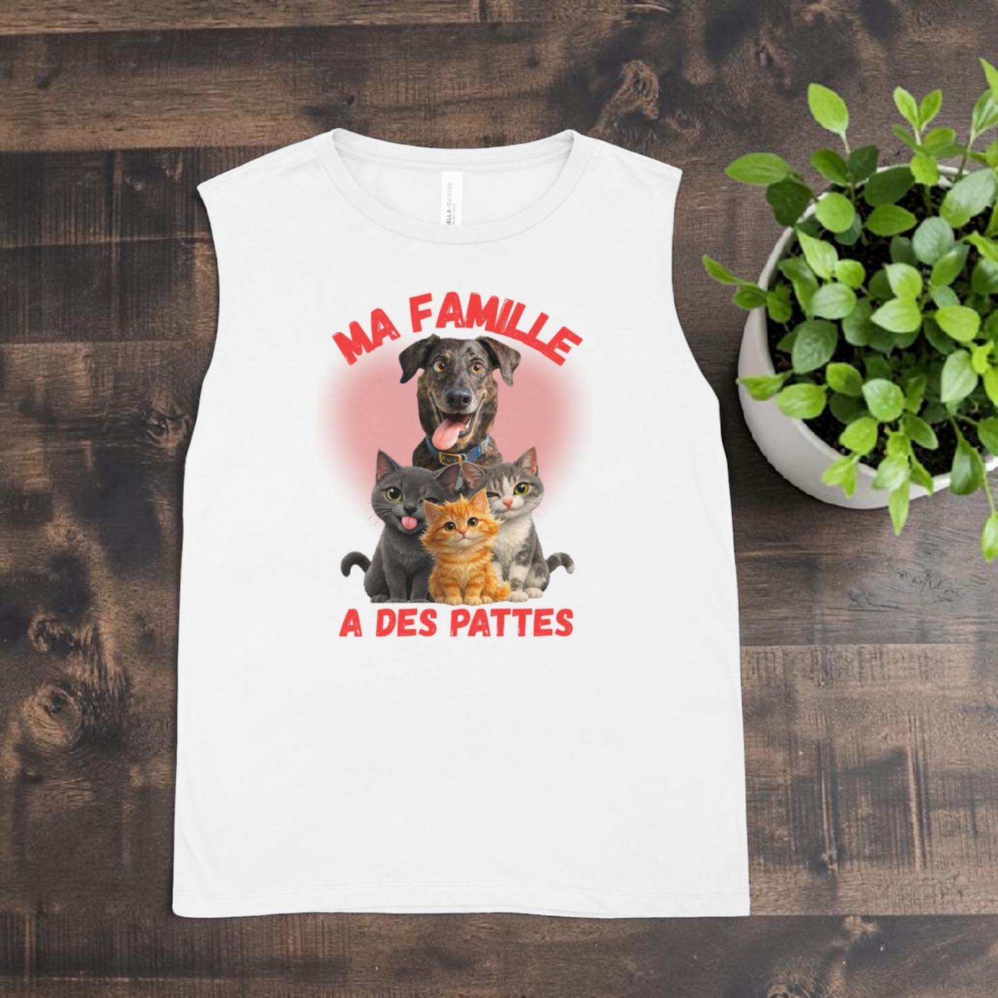 Vêtement personnalisé avec photo de chien imprimée