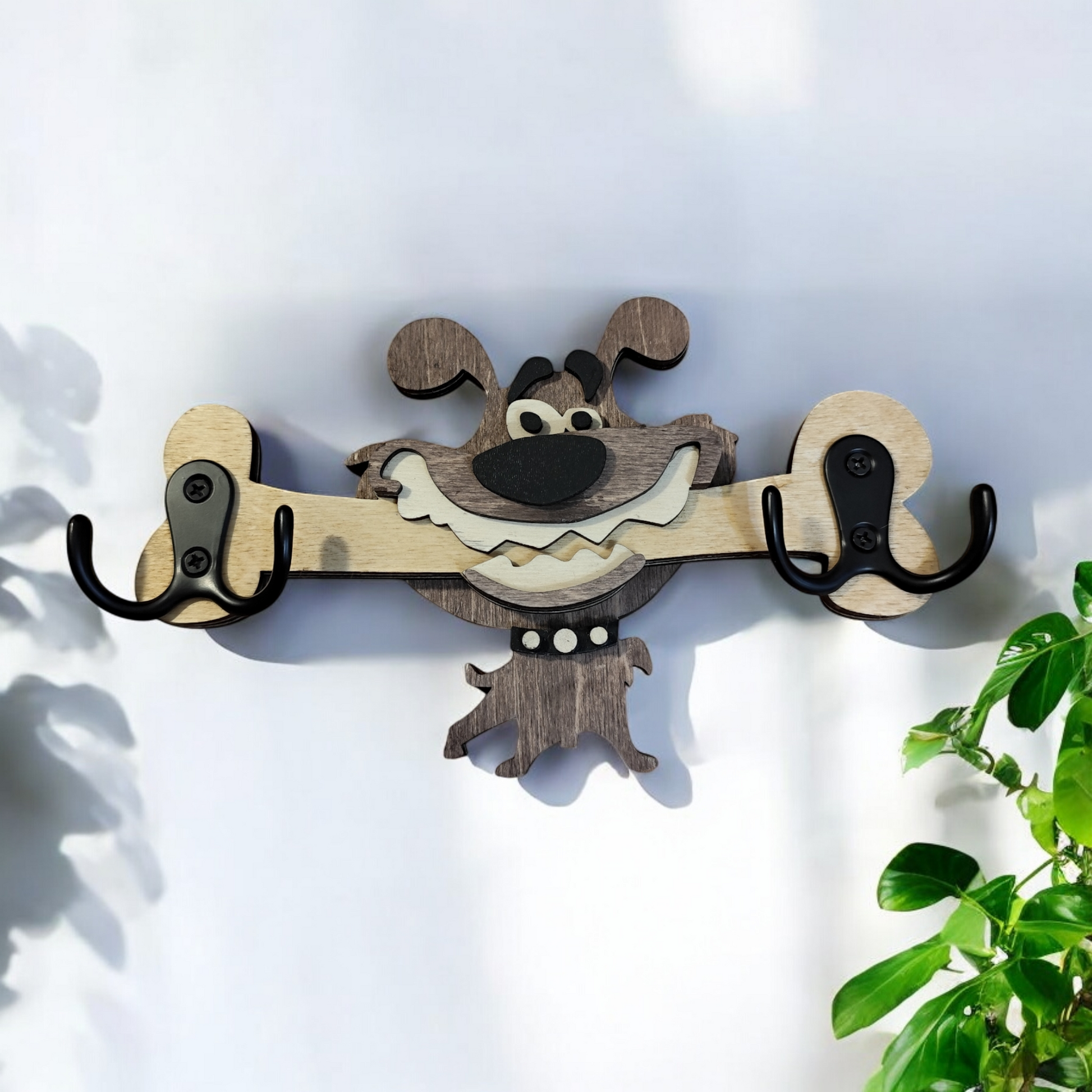 accorche laisse mural rigolo idéal pour accrocher vos laisses et colliers 