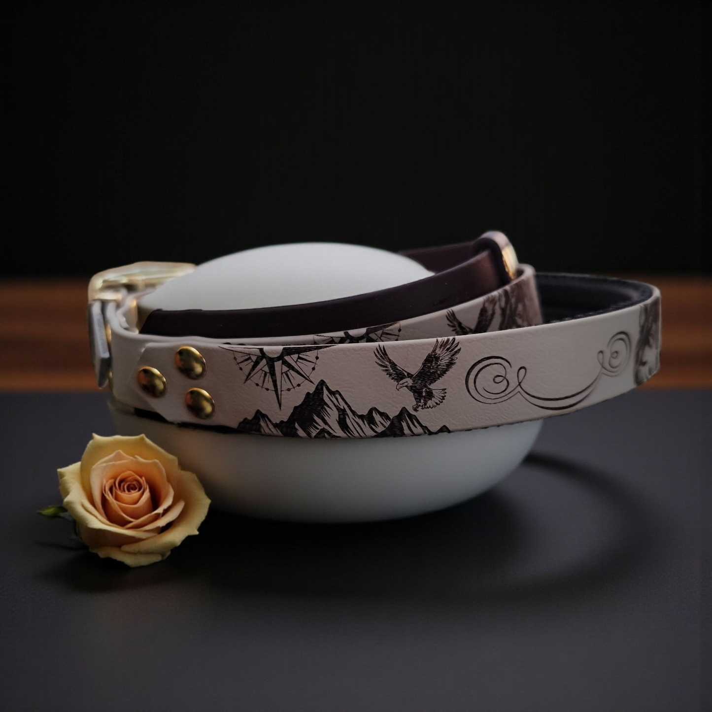 poignée personnalisable nom du chien 