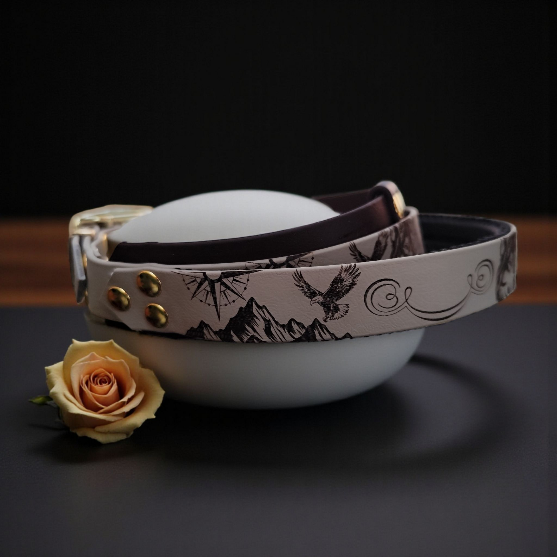 poignée personnalisable nom du chien 